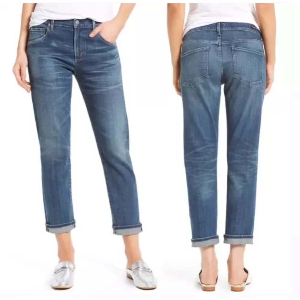 Citizens Of Humanity C of H Emerson Slim Boyfriend Jeans Womens 27 Crusade Wash